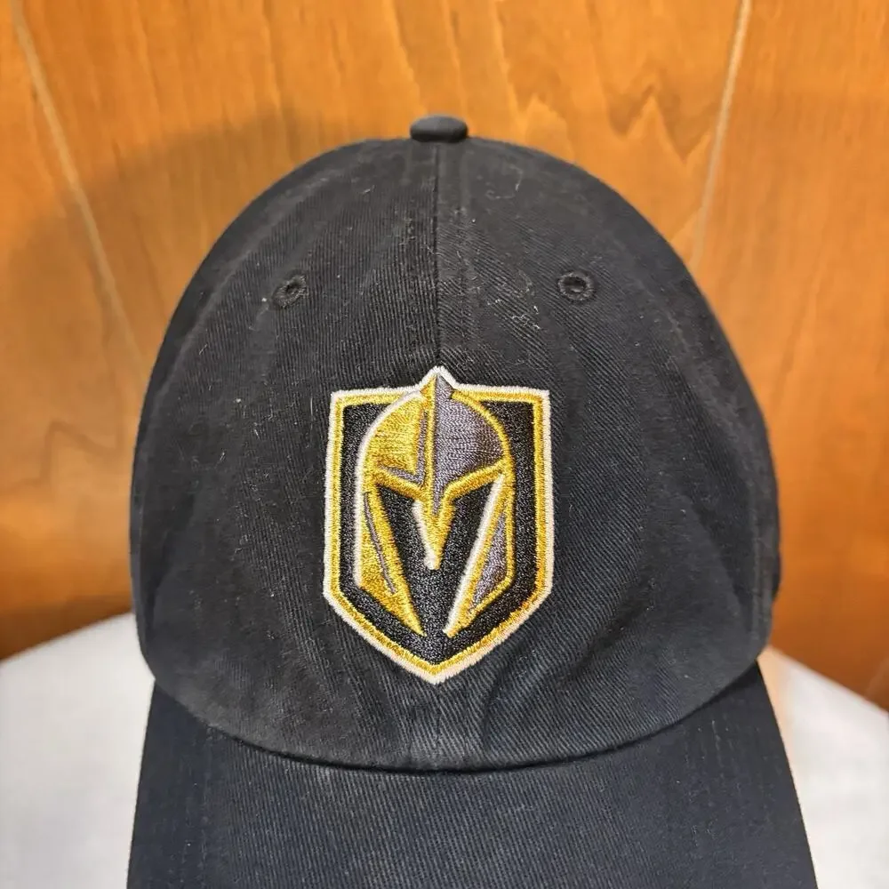 Vegas Golden Knights Hat 47 Brand Black Strapback NHL Hockey Cap OSFA